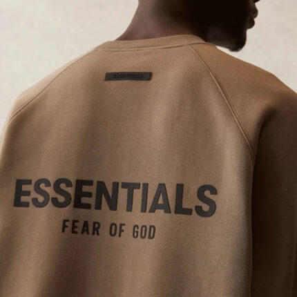 FOG ESSENTIALS Crew Neck Taupe Sweatshirt