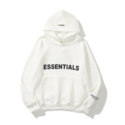Essentials Casual White Hoodie