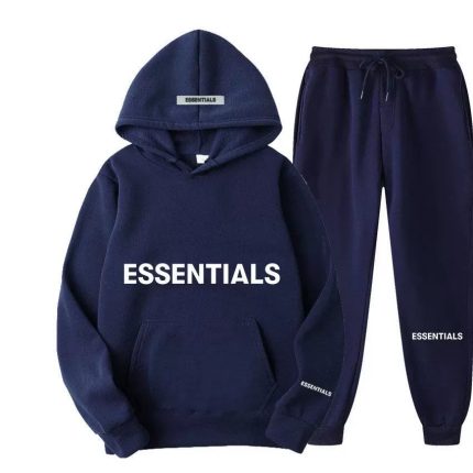 Essentials Spring Hooded Navy Blue Tracksuit
