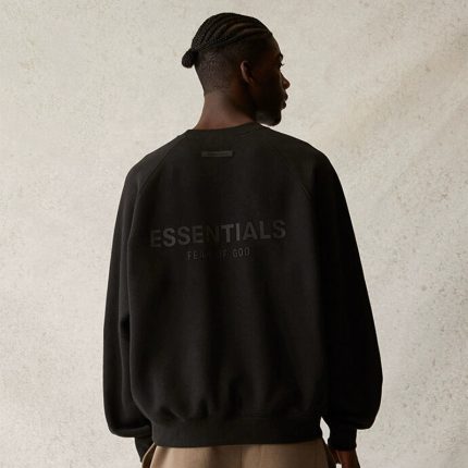 FOG ESSENTIALS Crew Neck Black Sweatshirt