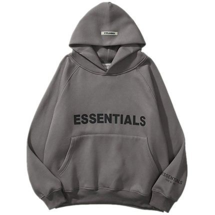 Essentials Casual Dark Gray Hoodie