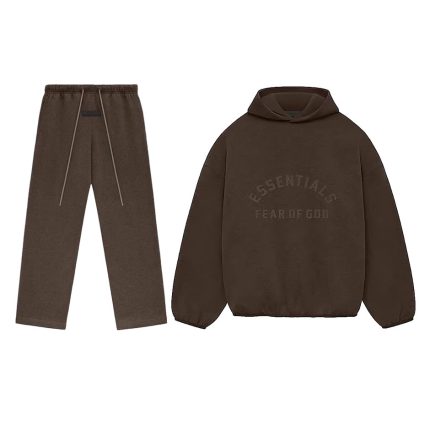 Fear of God Essentials Nylon Fleece Tracksuit Heather Wood