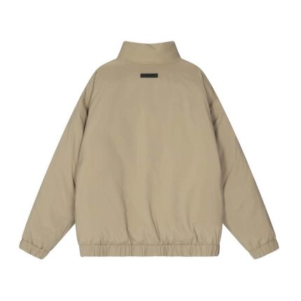 Fear of God Essentials Nylon Filled Halfzip Beige Jacket