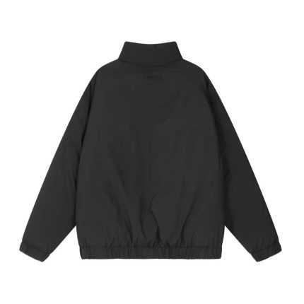 Fear of God Essentials Nylon Filled Halfzip Matcha Black Jacket