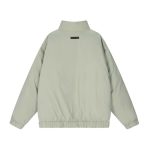 Fear of God Essentials Nylon Filled Halfzip Matcha Green Jacket