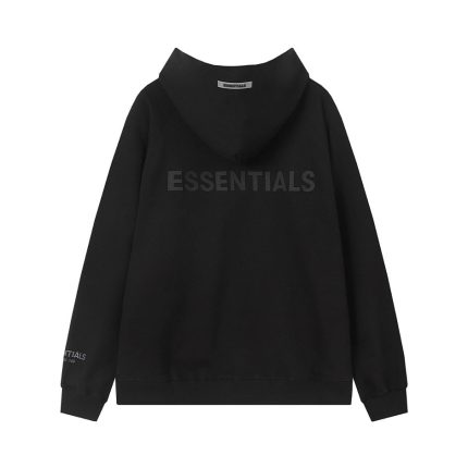 Fear of God Essentials Relaxed Zipper Hoodie Black