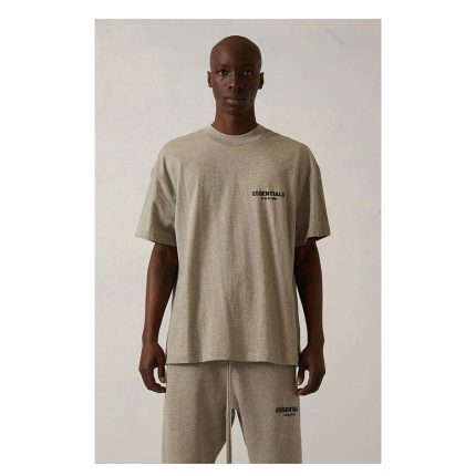 Essentials Fear Of God Dark Oatmeal T-Shirt