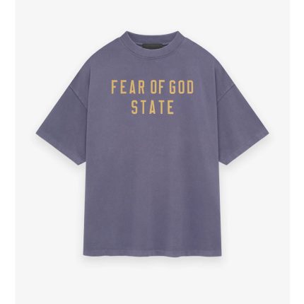 Essentials Fear Of God Heavy Crewneck Tee Lavender T Shirt