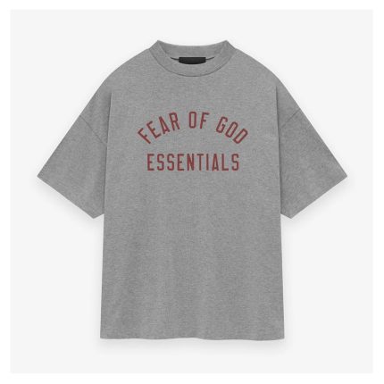 Essentials Fear Of God Jersey Crewneck T Shirt Gray